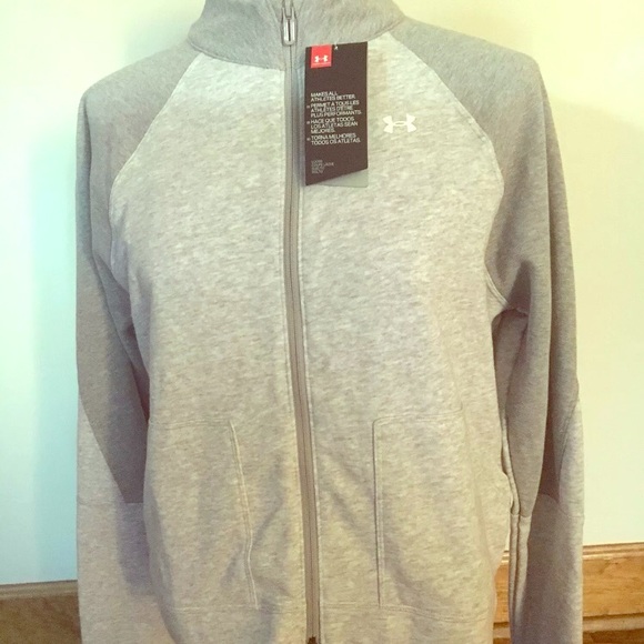 Under Armour Tops - Ladie’s Under Armour Bomber style zip up. Size L